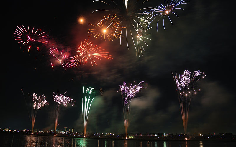 Fireworks at Thames River
