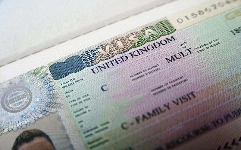 UK passport with a focus on expiry rules for UK Family Visa