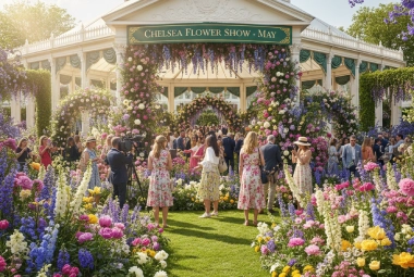 Vibrant floral display at Chelsea Flower Show