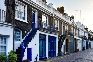 UK hotels and lodgings street.