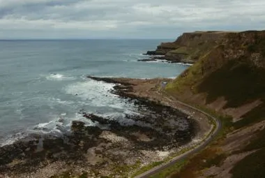 Scenic Coastal View of Giant's Causeway in Northern Ireland