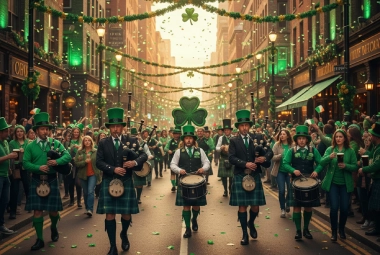 St. Patrick's Day parade celebration